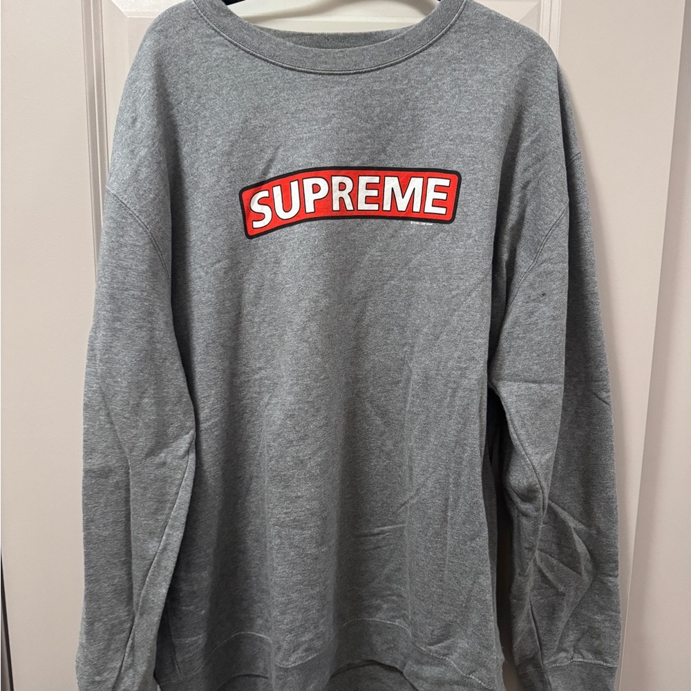 Powell Peralta Supreme Gray Crewneck Sweatshirt XL